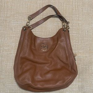 COPY - Large camel color Michael Kors shoulder bag